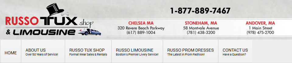 Tuxedos Boston MA | Russo Tux and Limousine Chelsea MA